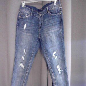 Size 14W Dark Denim Skinny Jeans Denim 24/7 Brand